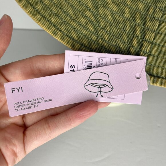 Wild Fable Women's Green Sunflower Bucket Hat New - Picture 6 of 10